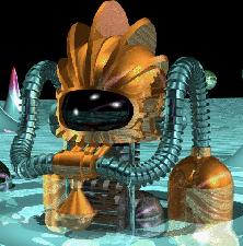 imagem (fractal) de um mergulhador 