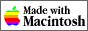 APPLE LOGO AND TEXT MADE WITH MACINTOSH