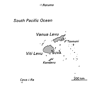 [Country map of Fiji]