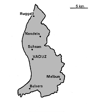 [Country map of Liechtenstein]