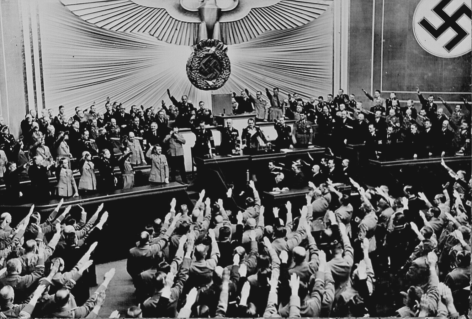 1938 Ovationto Hitler for Annexation of Austria