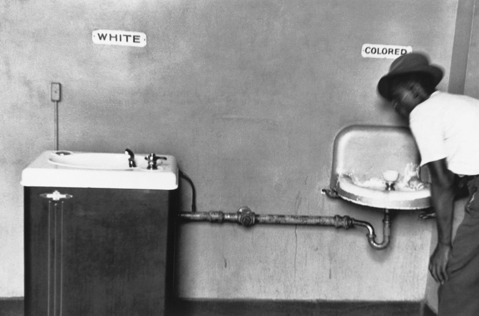 Sweet lord, they had to use separate drinking fountains!