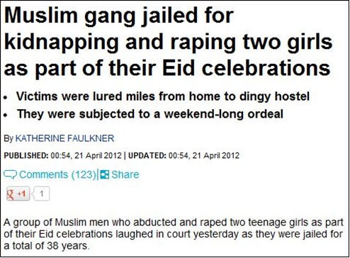 2013 headline from the Daily Mail