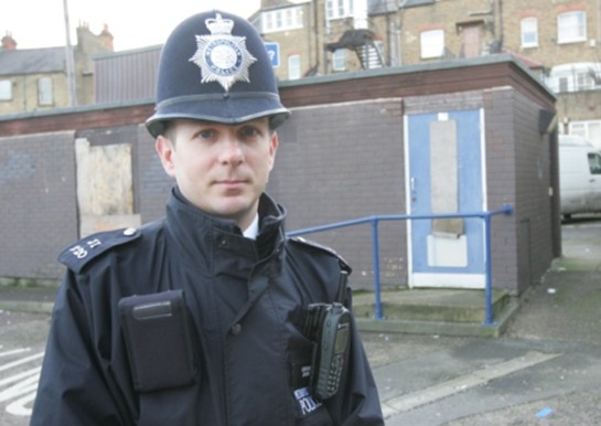 PC Anton Brown who leads patrols to gay cruising spots around Redbridge and gives advice to people on how vulnerbale they are