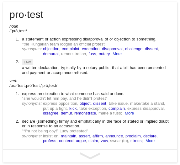 Protest.