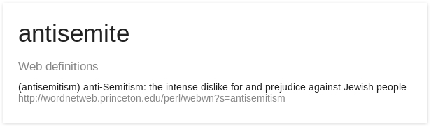 Definition of Antisemitism