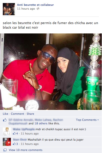  "Arab girls think it’s OK to smoke hookah with black guys because Bilal was black."