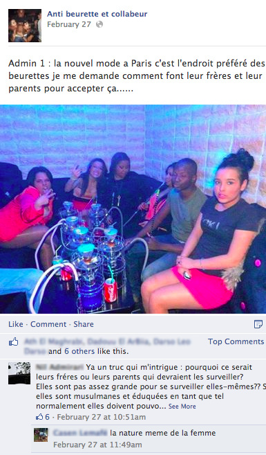  "Arab girls think it’s OK to smoke hookah with black guys because Bilal was black."