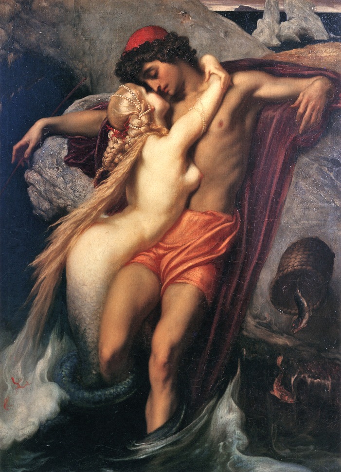 Lord Frederick Leighton, The Fisherman and the Siren, 1858