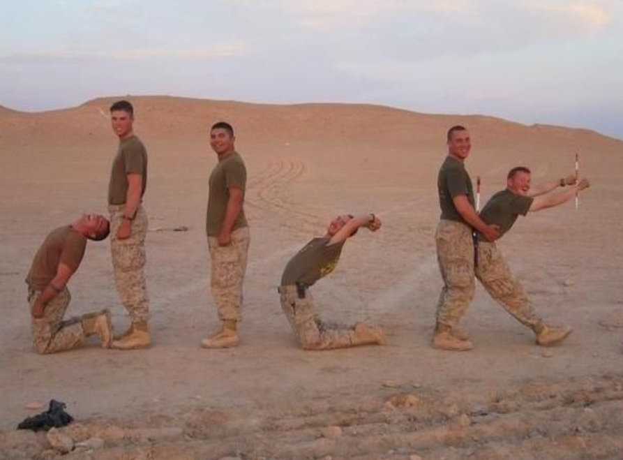 Military faggots dick
