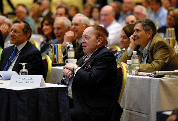 Sheldon Adelson listening to truckling Republicans