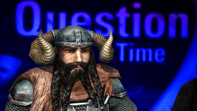 It's time for a question.