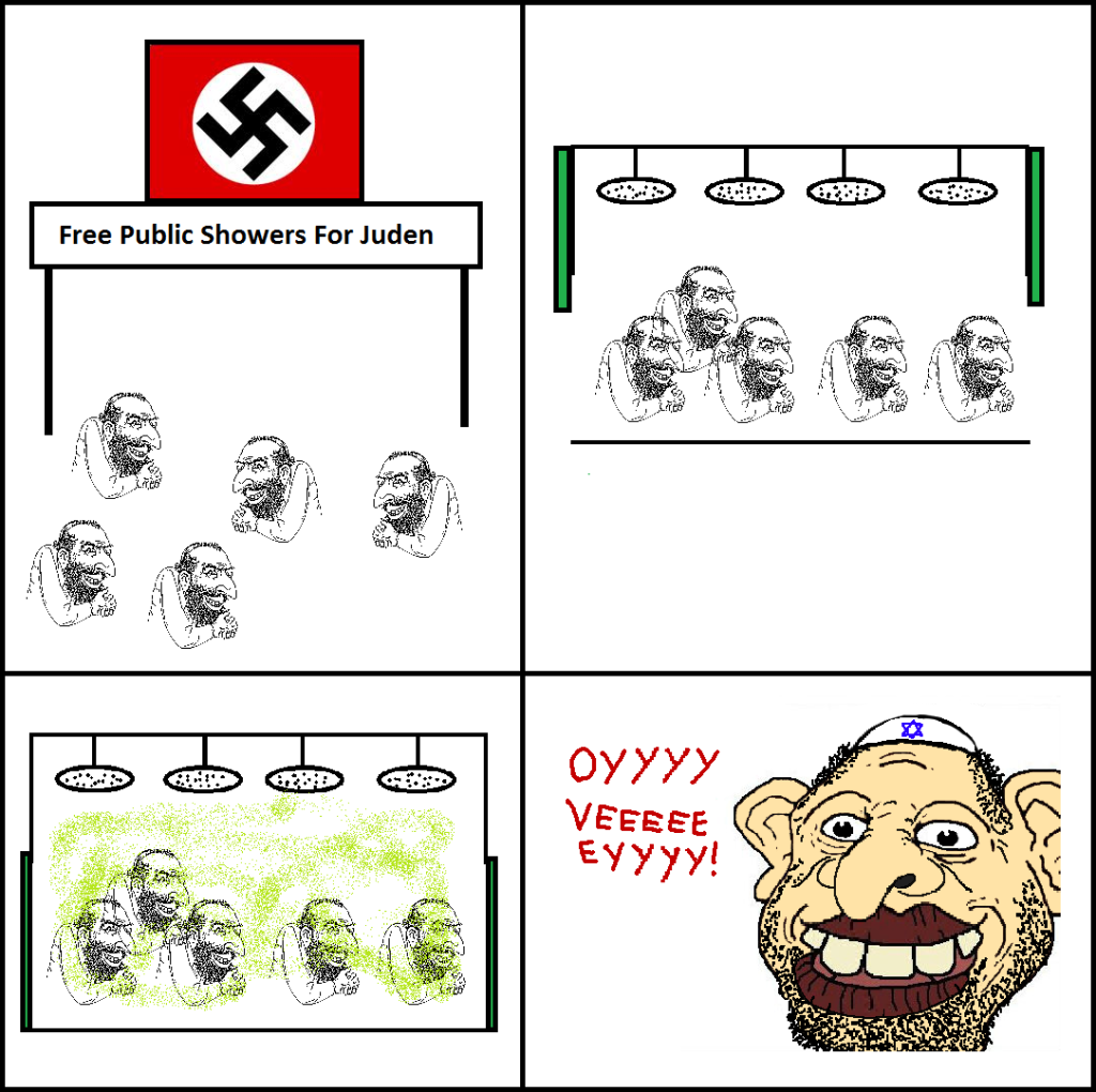 Double the free showers for oppressed minorities!