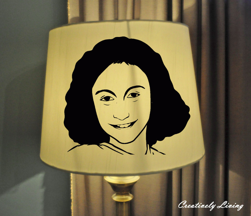 Anglin provided this picture of the lampshade made of Jew skin, describing it as "perfect for any living room" and "in mint condition."