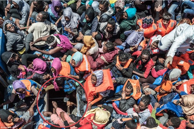 Even more of the parasites are crammed in below the deck.