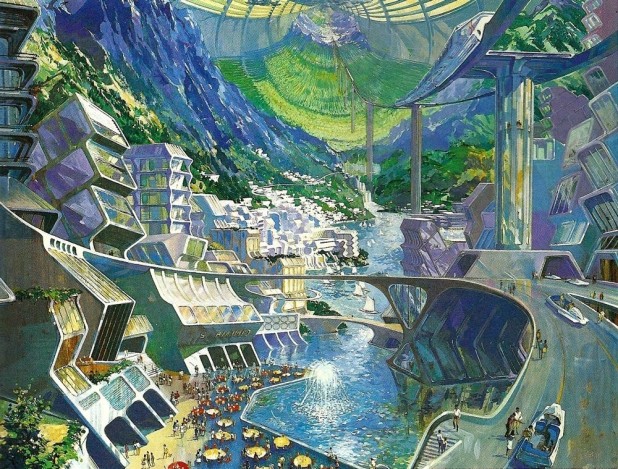 I'm talking about dome, light rails and giant fountains out the wazoo. 