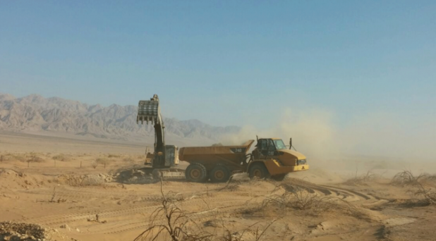 “Work on a fence along the Jordan border, September 6, 2015.” Credit: Ministry of Defense