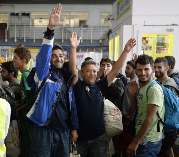Wait a second... that hand gesture... maybe they are integrating into German society?
