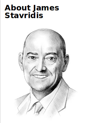 James Stavridis looks like a malicious pervert whom I would not trust to walk my dog.