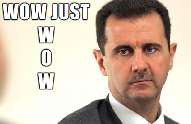 assad wow just wow