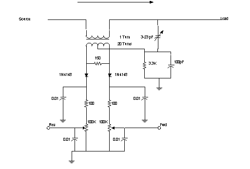 LDG SWR Bridge Schematic (5KB)