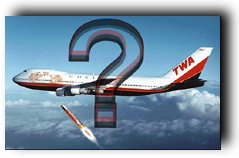 TWA Flight 800 being attacked by missile