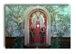 Christian, Catholic and pagan symbols combined