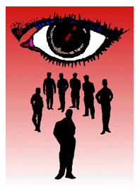 Stree gang watched by large eye