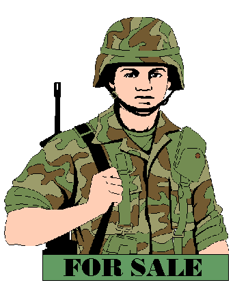 Marine soldier as a soldier for hire