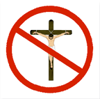 Christ on the cross forbidden