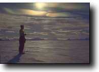 man on the sea shore