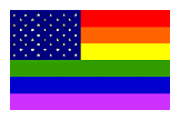 rainbow colored flag