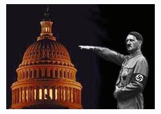 Adolph Hitler giving the sieg heil salute