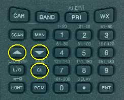 Pro89 Keypad - MON/CL, Up Arrow, Down Arrow