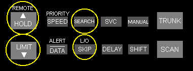 Pro-2052 keypad/up & down search L/O